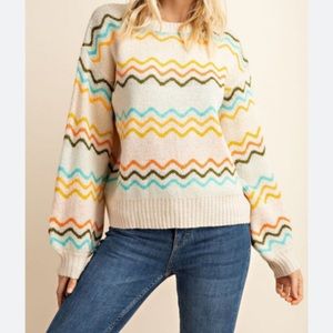70's Chevron Gille Sweater